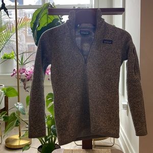 Grey XS Patagonia “Better Sweater” quarter-zip